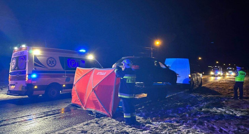 Tragiczne potrącenie w Gminie Izbica Kujawska. Do śmiertelnego potrącenia doszło nocą [ZDJĘCIA]
