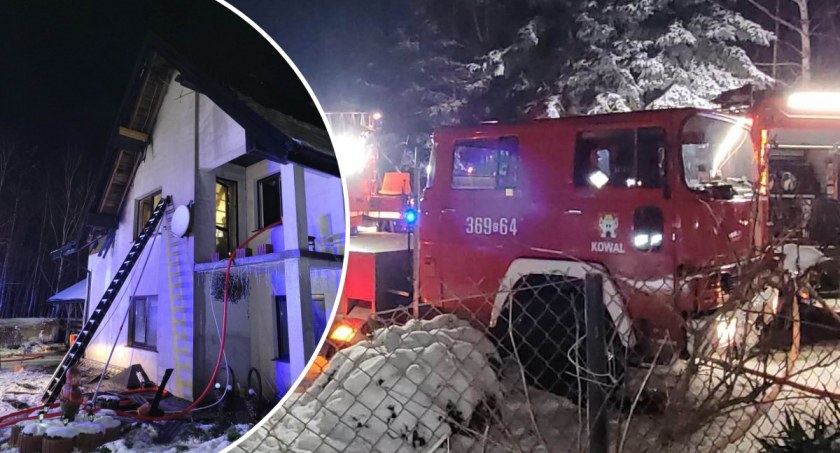 Zawada Piaski: 8 jednostek straży w akcji. Pożar domu jednorodzinnego [ZDJĘCIA]