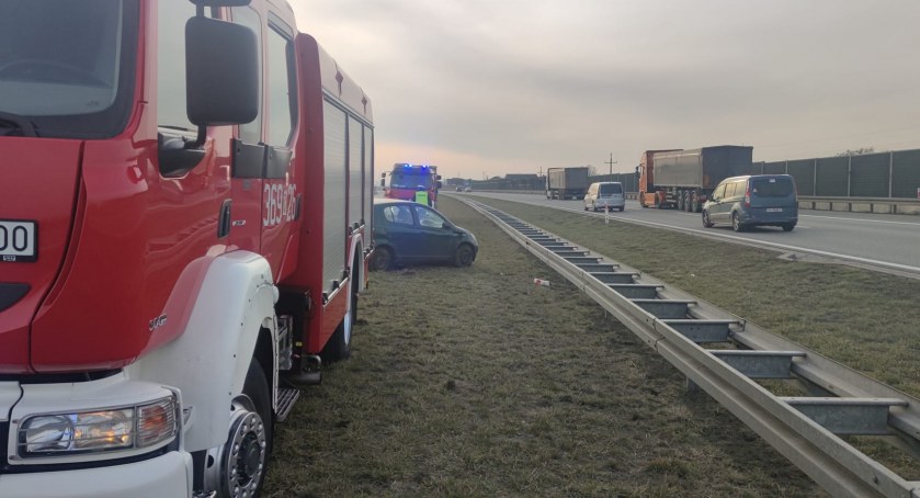 Groźnie na A1. Trzy zastępy straży w akcji