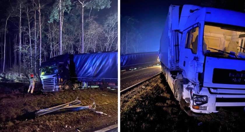 Dwa tiry zderzyły się w regionie