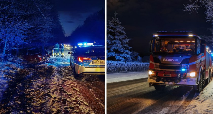 Citroen wjechał do rowu w regionie