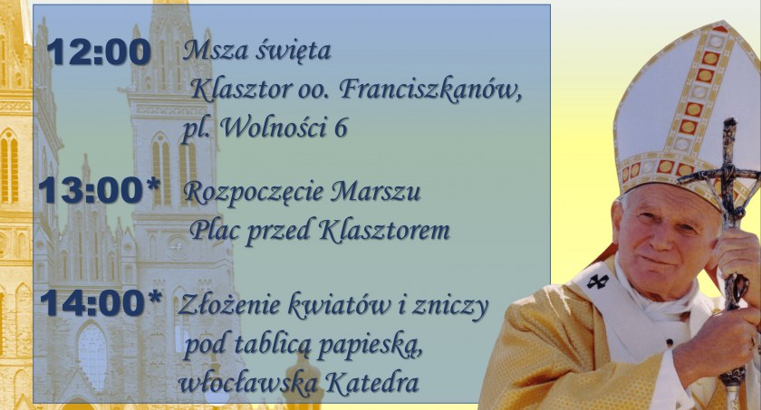 We Włocławku odbędzie się marsz w obronie Jana Pawła II