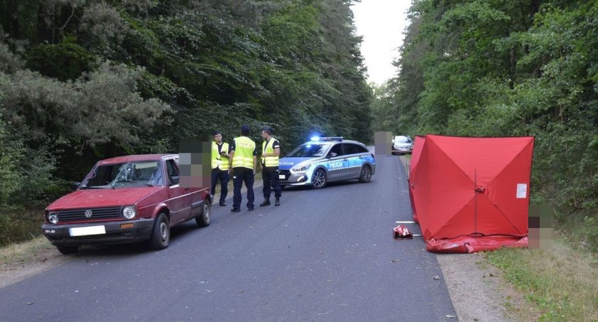 Tragiczny wypadek w regionie. Nie żyje rowerzysta. 22-letni sprawca był pijany