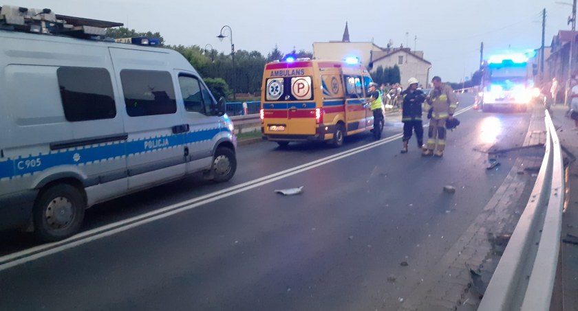 Wypadek na DK 91 w powiecie włocławskim. Kierująca osobówką była pijana