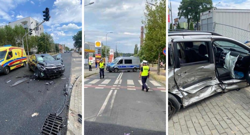 Poważny wypadek na ul Stodólnej we Włocławku. Dwójka dzieci z obrażeniami. Wstępne ustalenia policji 