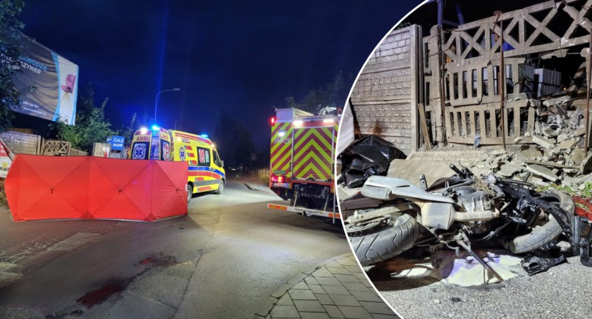 Tragiczny wypadek w regionie. Motocyklista poniósł śmierć na miejscu