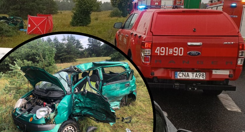 Tragiczny wypadek w regionie. Kierowca osobówki zginął na miejscu [ZDJĘCIA]