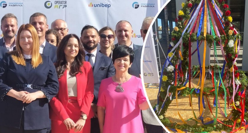 Nowoczesny biurowiec we Włocławku. Na budynku zawisła symboliczna wiecha. Będzie też trzeci most?