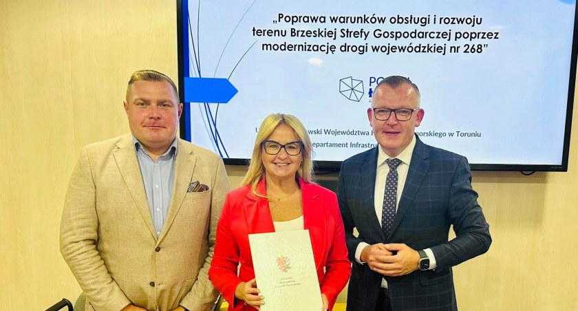 Przebudują DW 268 na odcinku Brzezie – Brześć Kujawski