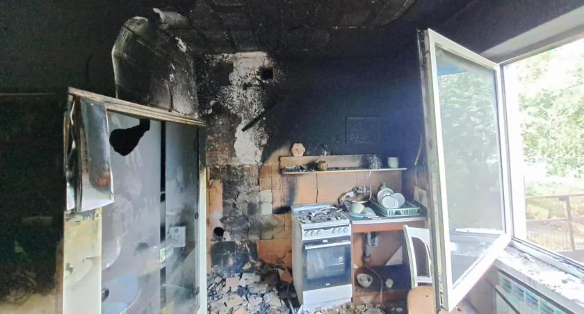 Pożar kuchni w regionie. W akcji 3 zastępy straży [ZDJĘCIA]