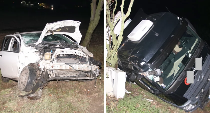 Kierowca Toyoty wjechał wprost pod ciężarówkę. Trafił z obrażeniami do szpitala [ZDJĘCIA]
