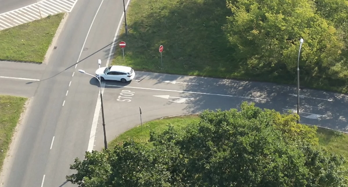 Skrzyżowanie we Włocławku pod lupą policjantów