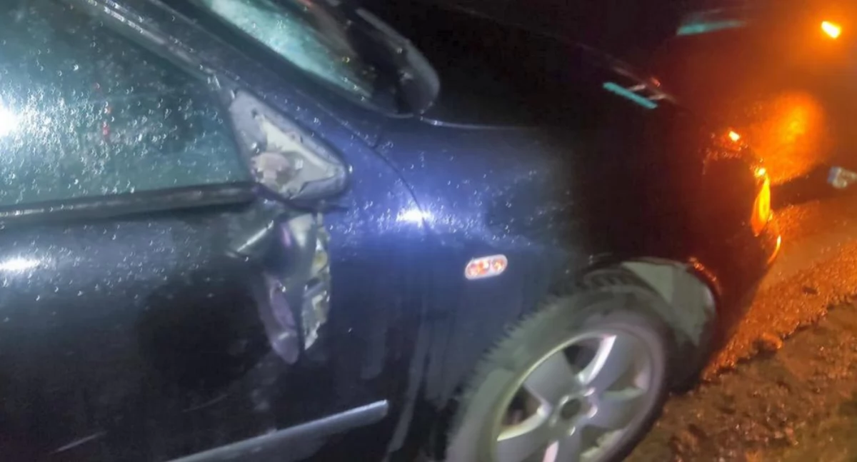 Pijany pieszy wszedł pod nadjeżdżające auto 