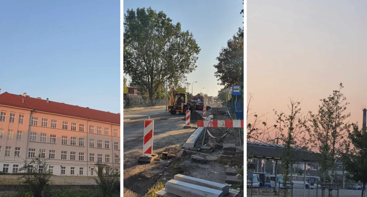 Urzędnicy rozkładają ręce a uczniowie spóźniają się do szkoły. Trwa remont  ulicy Łęgskiej we Włocławku