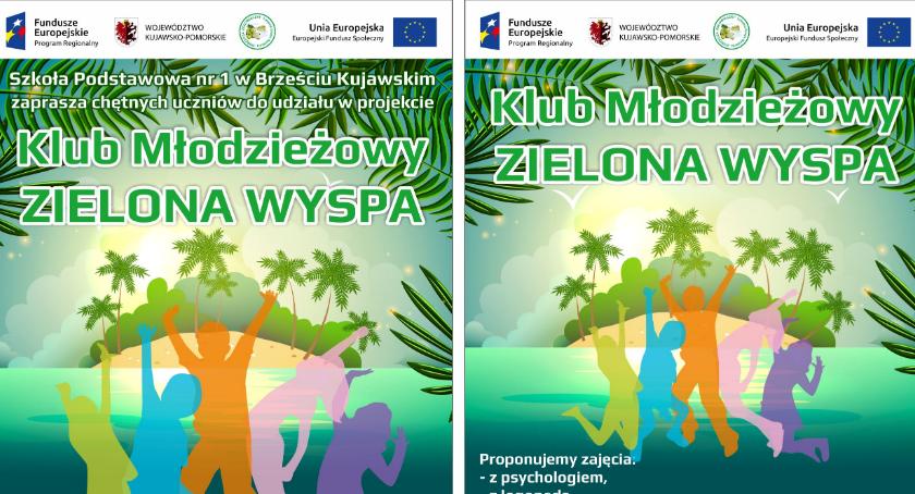 Projekt ZIELONA WYSPA w SP1 w Brześciu Kujawskim.