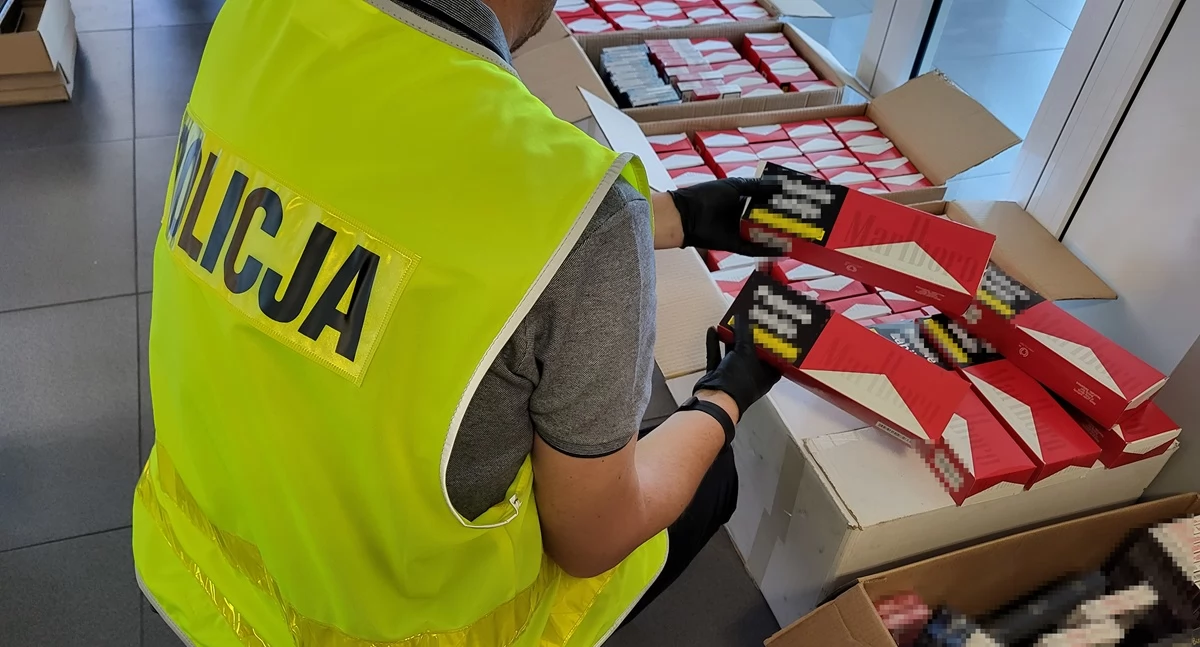 Tysiące sztuk nielegalnych papierosów zabezpieczone przez kryminalnych