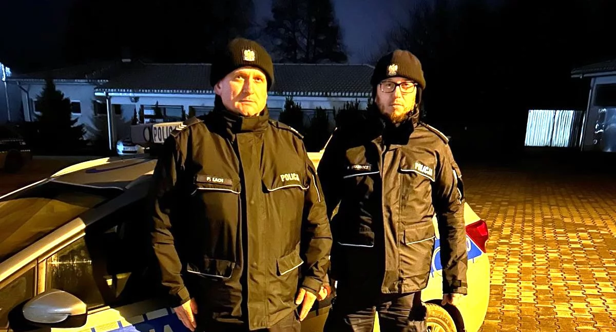 Bohaterska akcja policjantów w płonącej kamienicy w Lipnie