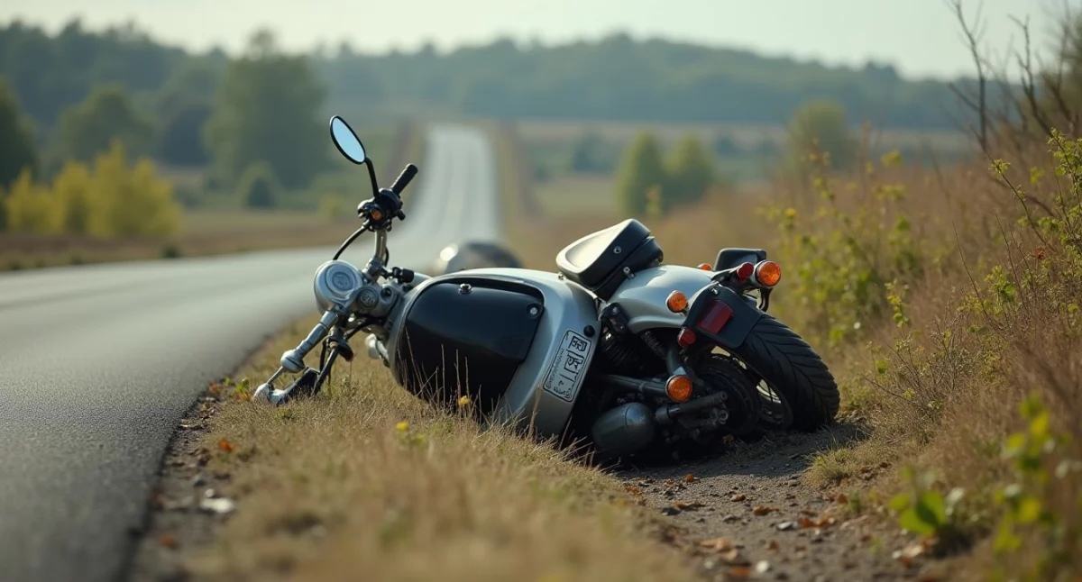 Pijany motorowerzysta w rowie w Gminie Chodecz. Groźne zdarzenie drogowe w Sobiczewach