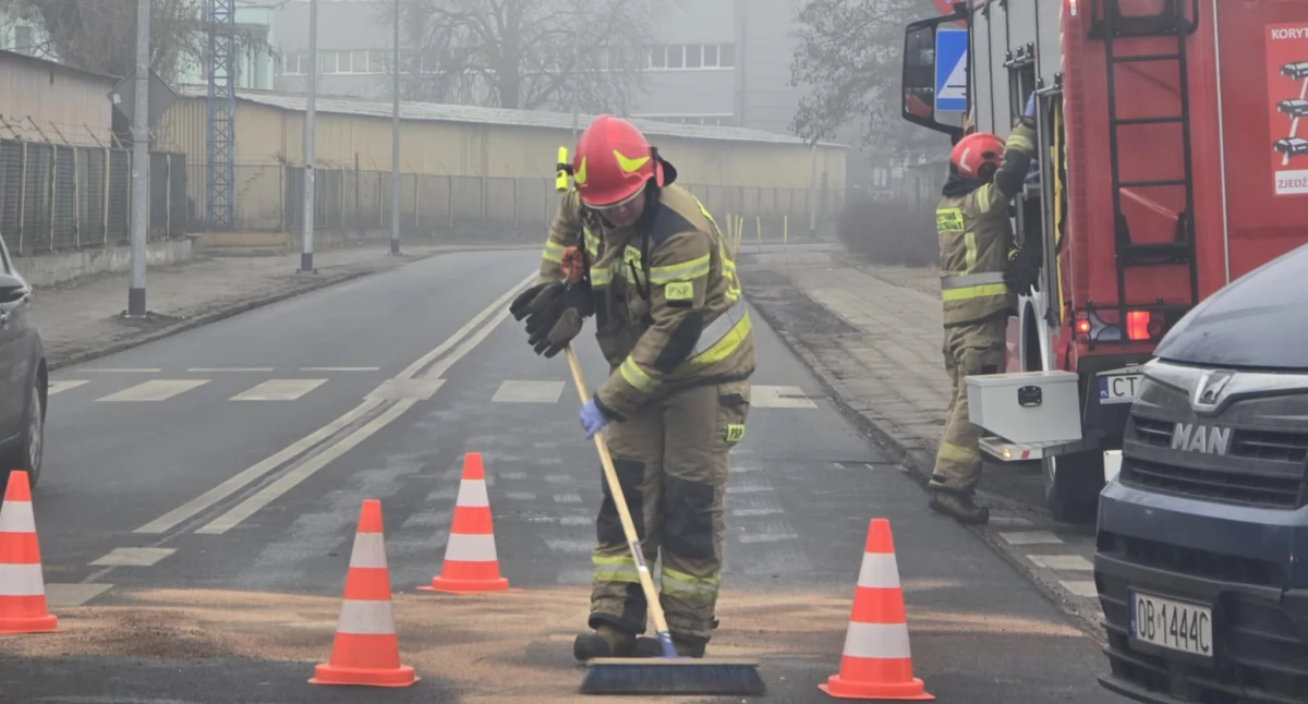 Zderzenie na skrzyżowaniu Łęgskiej i Okrężnej we Włocławku