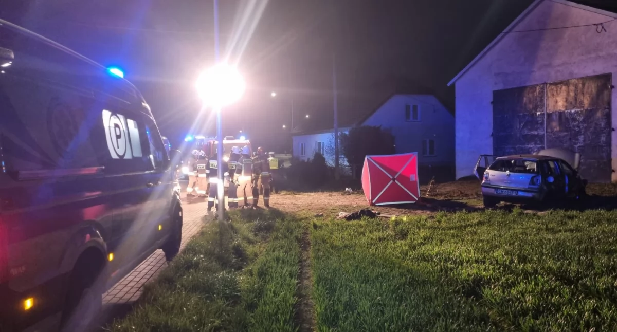 Tragiczny wypadek w Gołębinie w Gminie Lubraniec. Nie żyje 18-letni mężczyzna