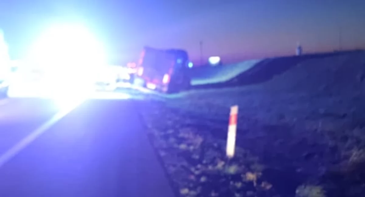 Wypadek na A1 w Nakonowie Starym. Ciężarówka w rowie