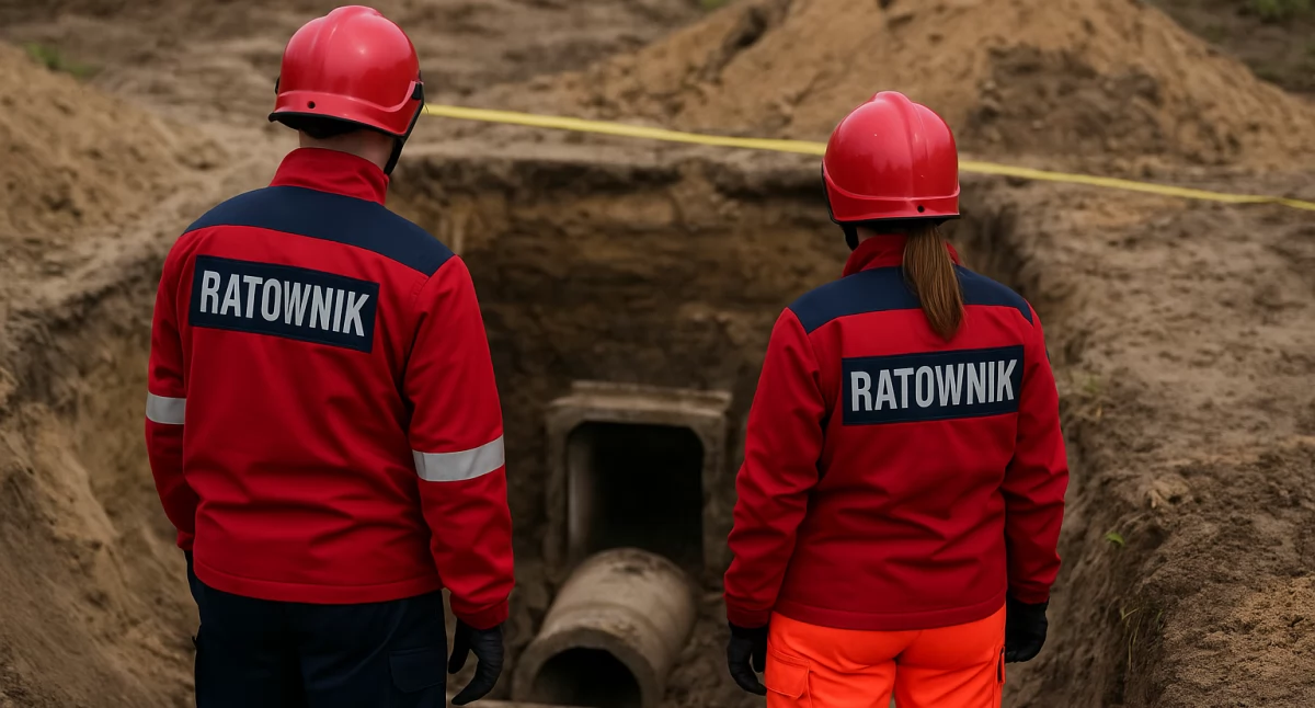 Wypadek w powiecie włocławskim. Pracownik wpadł do otworu podczas demontażu rurociągu