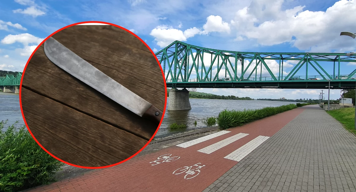 Atak ostrym narzędziem na Bulwarach we Włocławku. 21-latek z raną ciętą trafił do szpitala