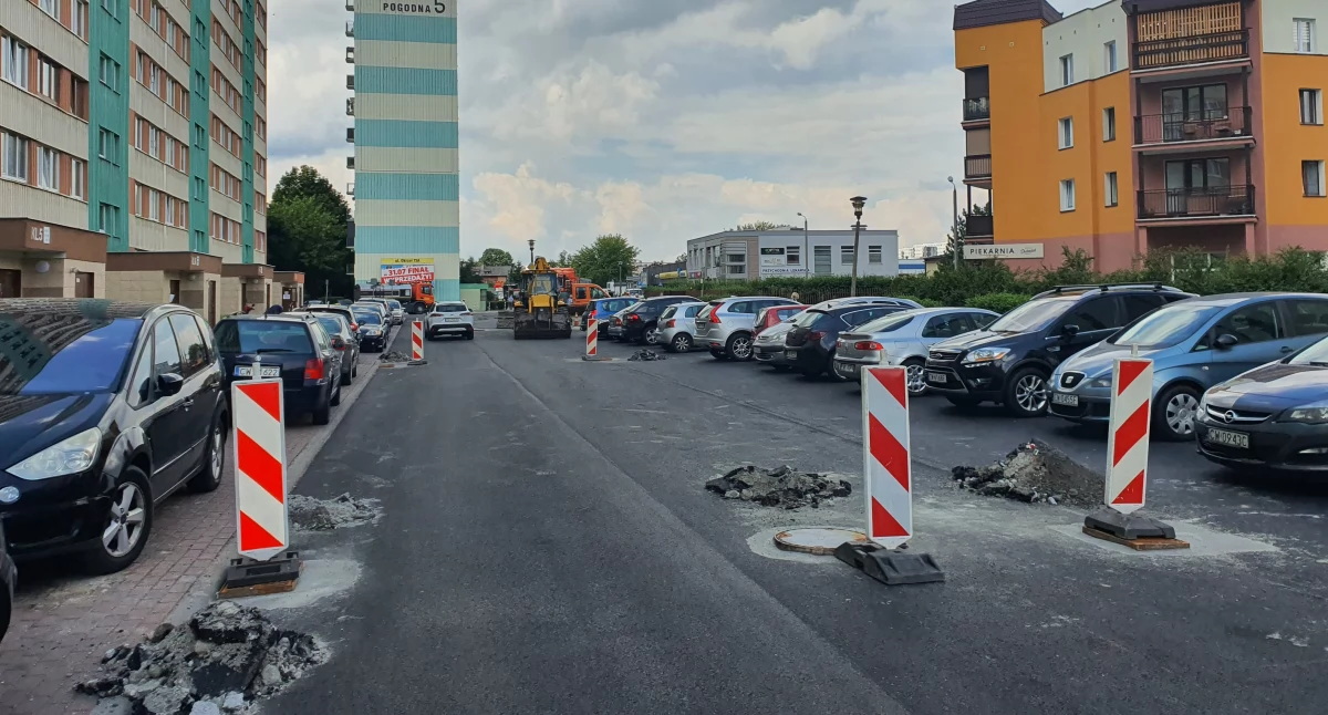 Trwa remont ulicy Sielskiej na Zazamczu we Włocławku 