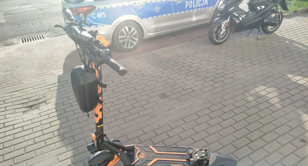 15-latek na hulajnodze zderzył się z motorowerem. Nastolatek nie posiadał uprawnień