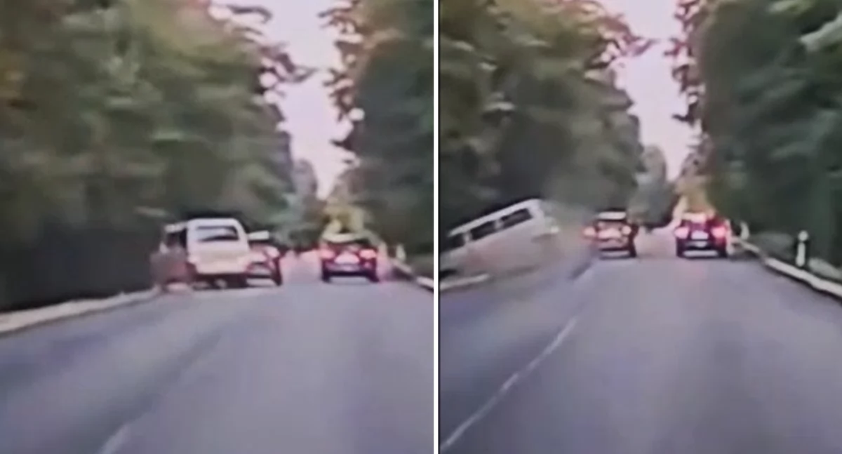 Groźnie wyglądający wypadek w regionie. Nagrała to kamera [VIDEO]