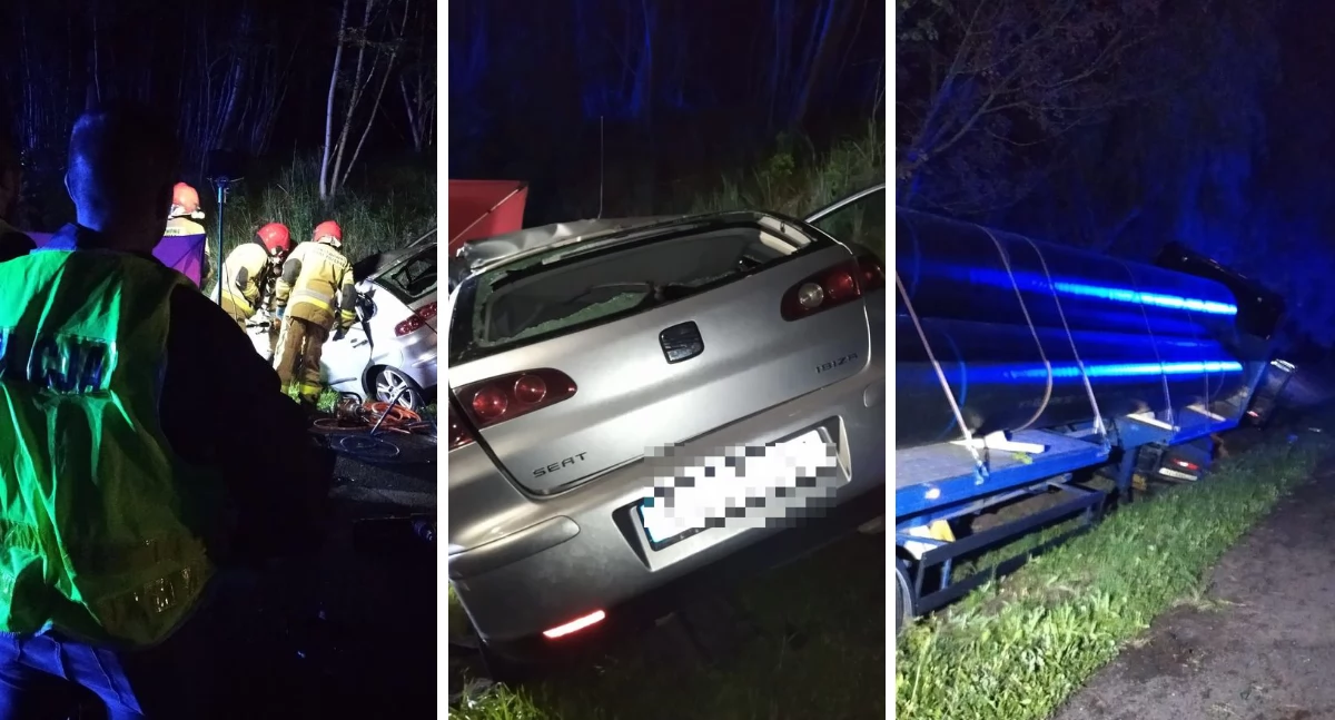 Tragiczne zderzenie trzech aut na DK91: Seat, Scania i BMW. Nie żyje 34-latek