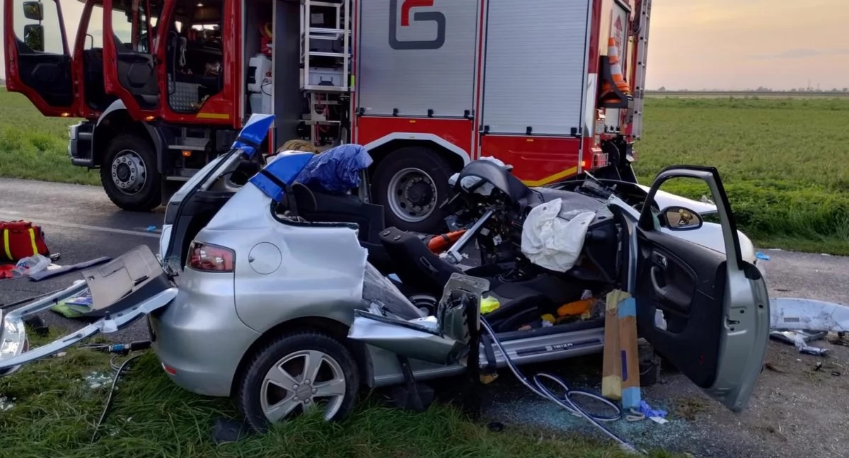 Wypadek w Witowie Kolonia. 19-latka trafiła do szpitala śmigłowcem LPR