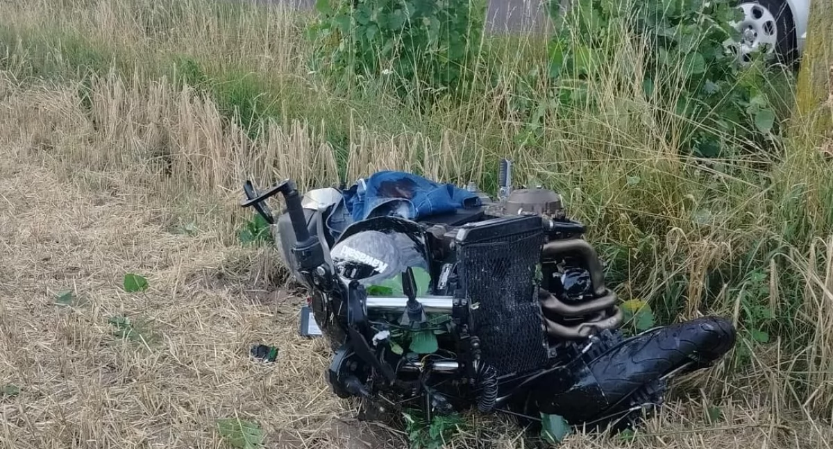 Zderzenie motocyklisty z sarną w Konarach. 38-latek w szpitalu