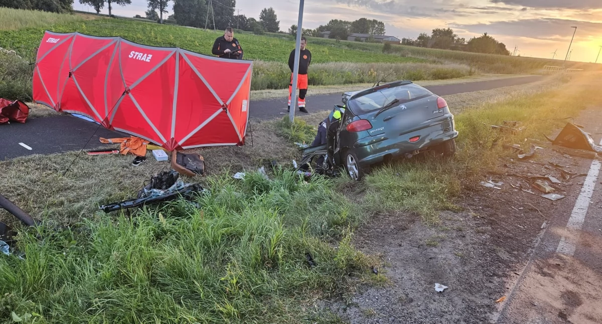Tragiczny wypadek w Starym Brześciu. Nie żyje 32-letni kierowca