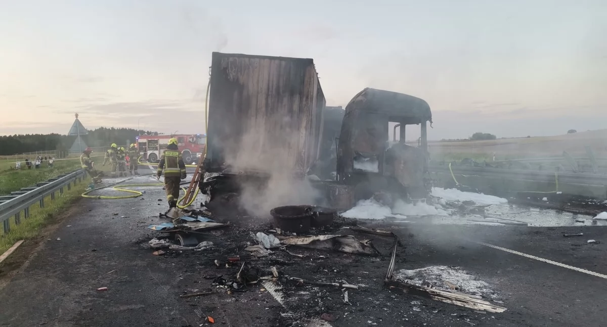 Tragiczny wypadek na A1. Nie żyje kierowca firmy z Włocławka. Zderzyło się 5 samochodów