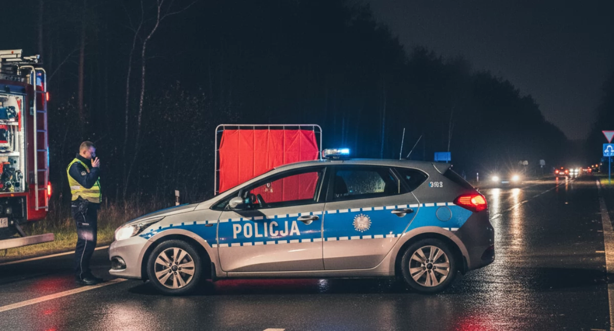 Tragedia na DK 91 między Włocławkiem a Kowalem. Osobówka uderzyła w ciężarówkę