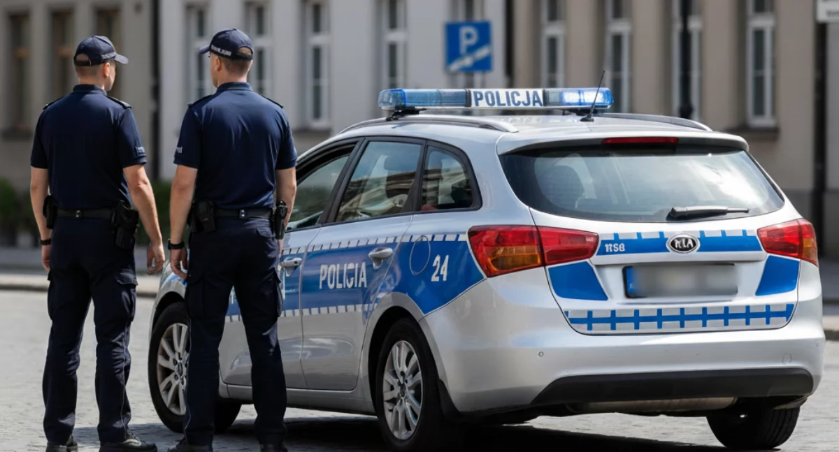 Auto staczało się ze wzniesienia. Policjanci ruszyli bez wahania. Świadek zadzwonił do Komendanta