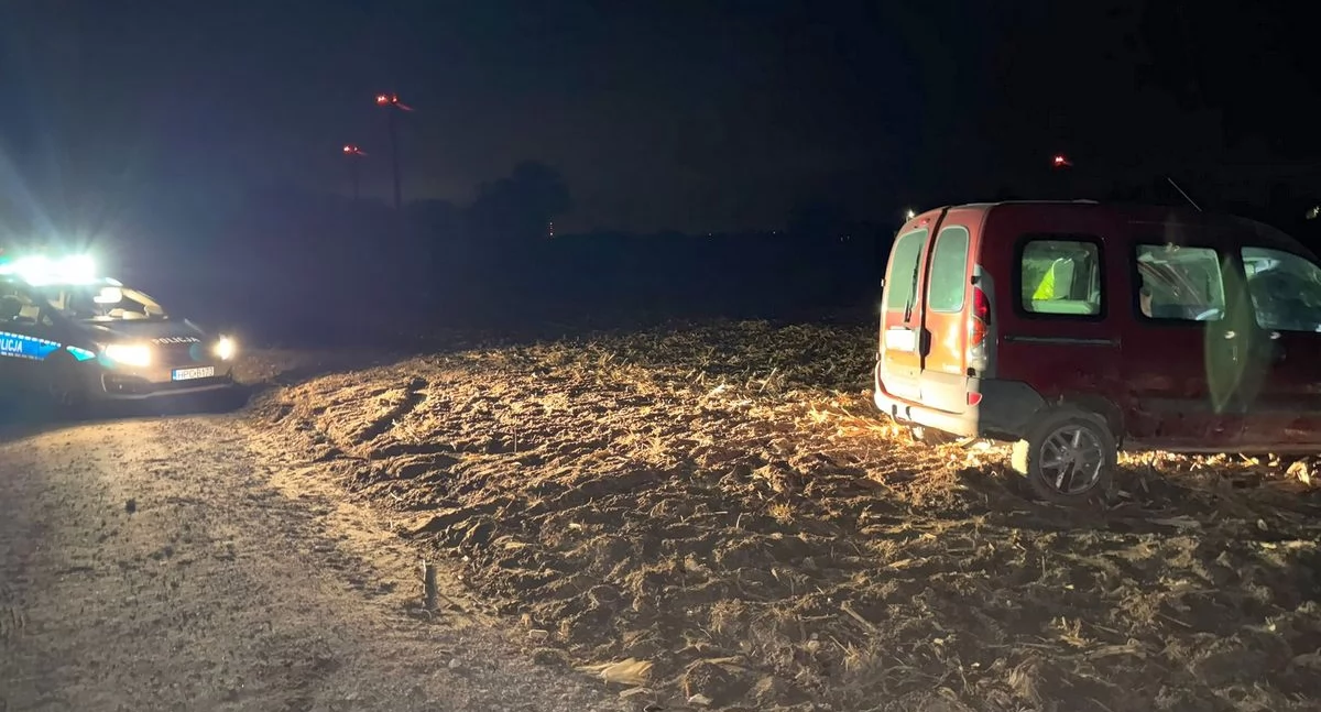 Dachowanie w regionie. 19-latek trafił do szpitala