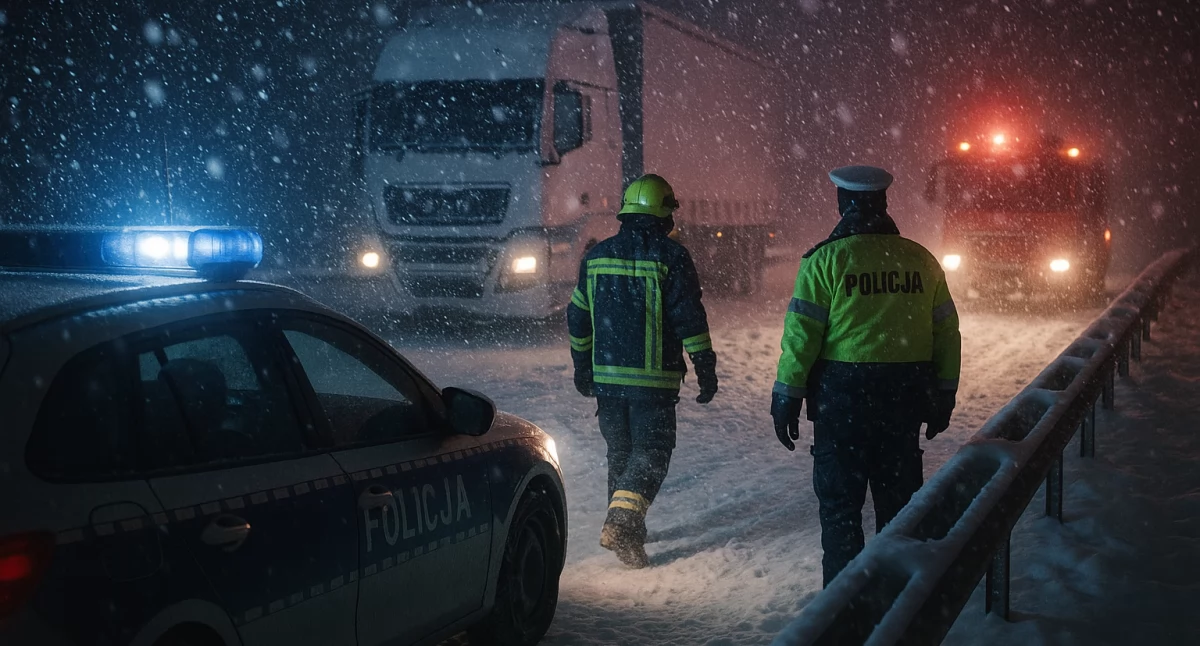 Utrudnienia na A1. Tir wjechał w bariery