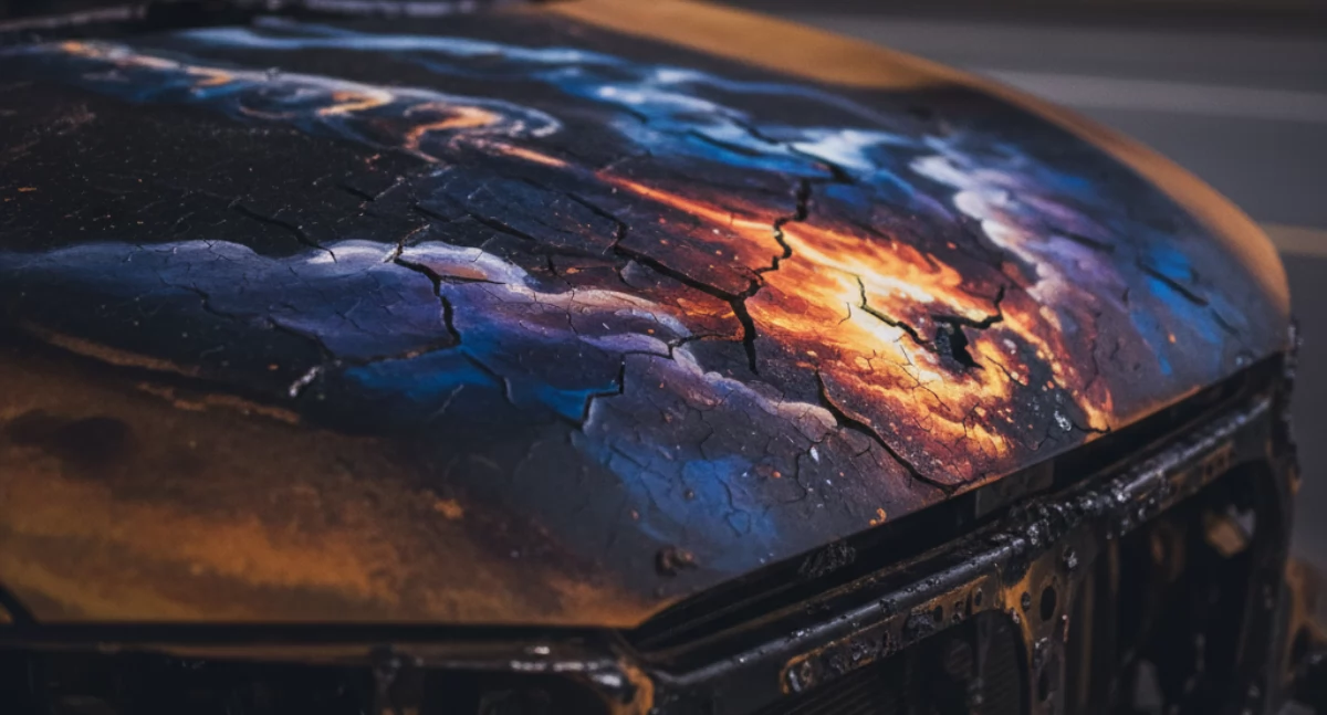 Nocny pożar 3 samochodów we Włocławku