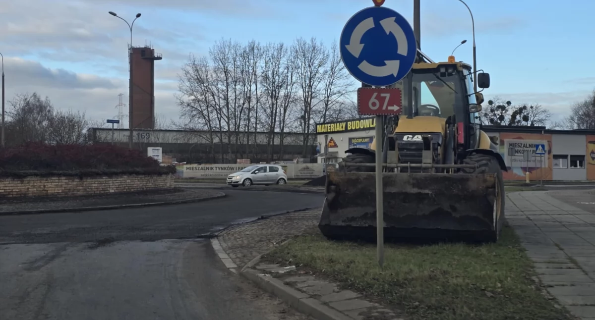 Rondo przy zaporze we Włocławku w remoncie. Prace ruszyły 23 grudnia