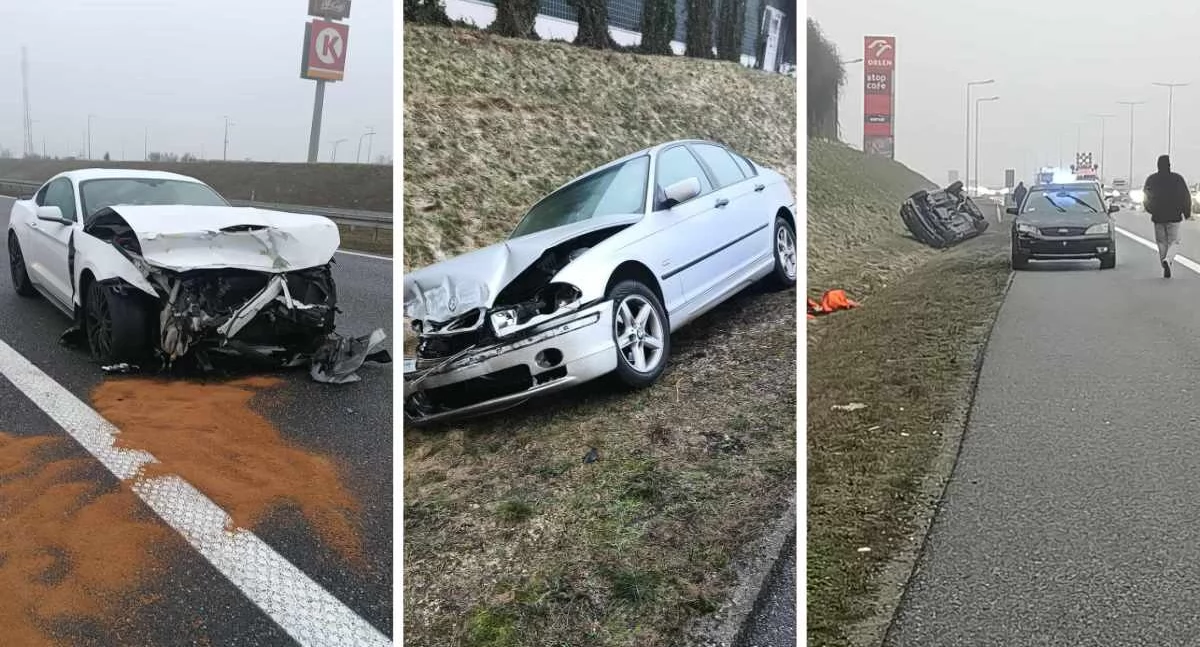 Kolizje za kolizją na A1 i innych drogach. Gołoledź daje się we znaki we Włocławku i powiecie