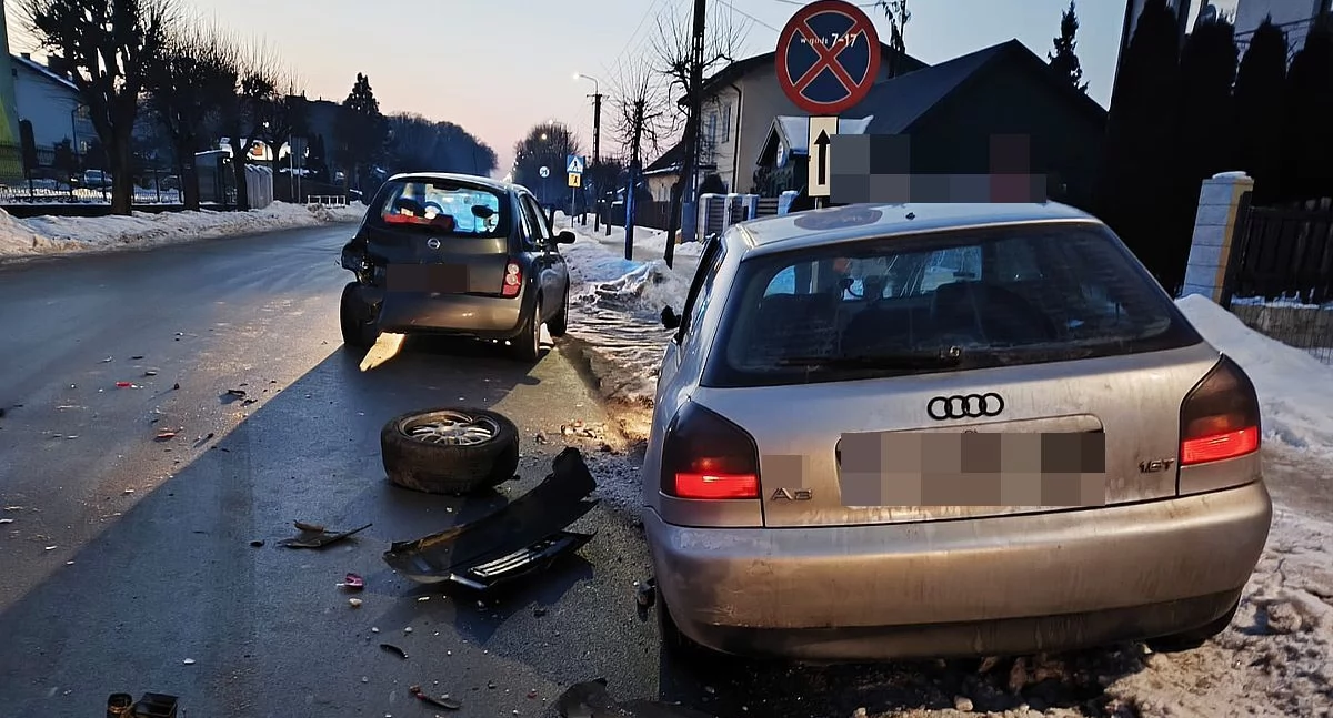 Policyjny pościg za 24-latkiem. Mężczyzna zderzył się z dwoma pojazdami