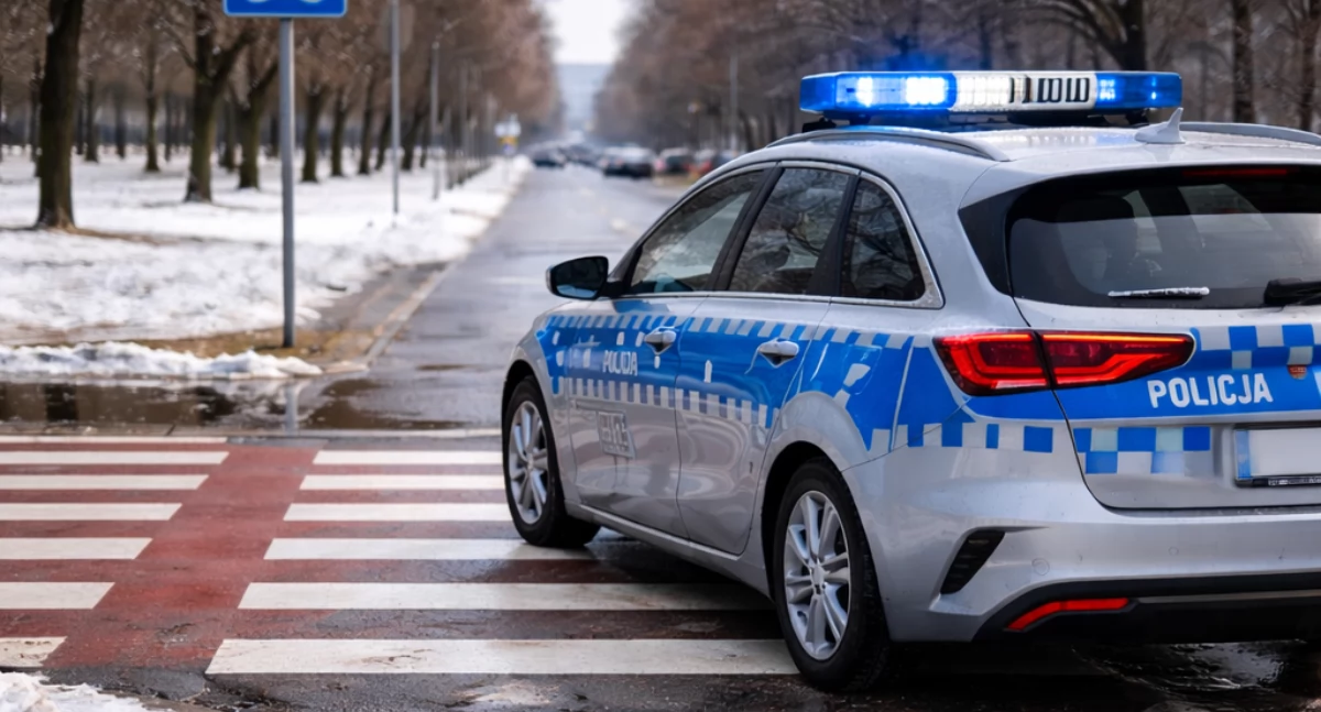 Potrącenie rowerzysty na przejeździe dla rowerów we Włocławku