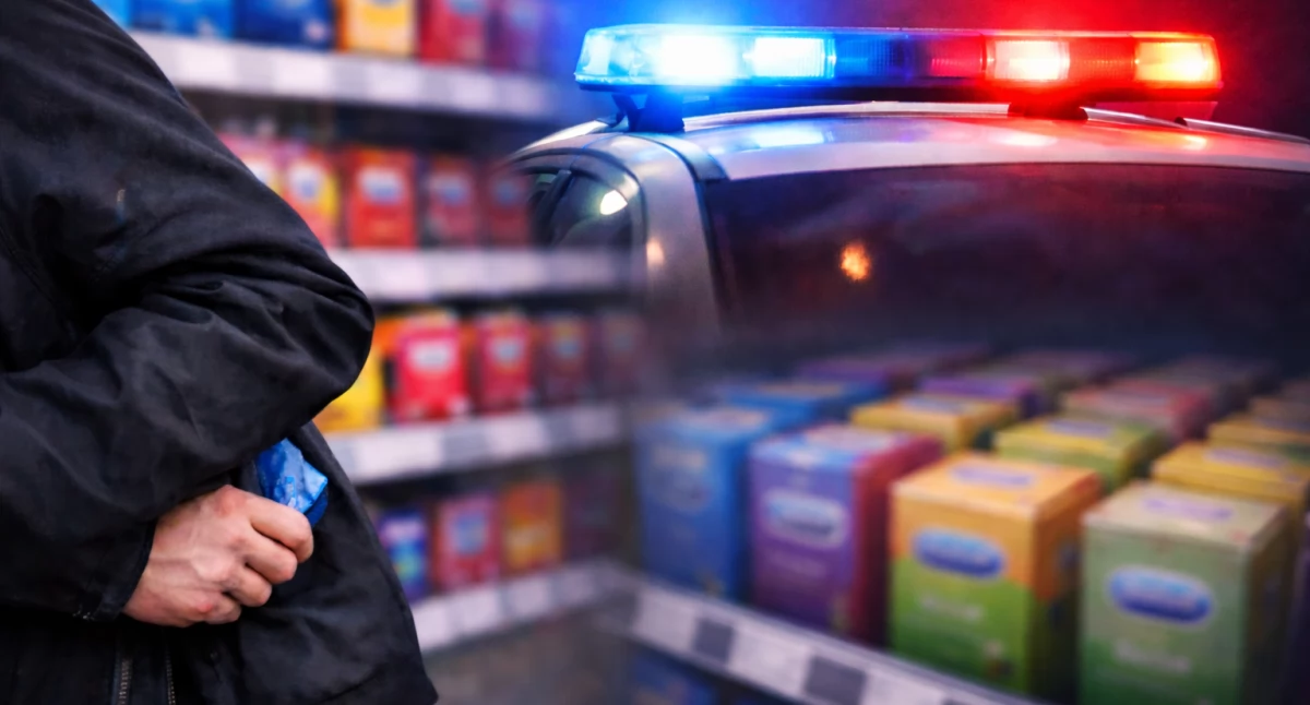 36-latek kradł prezerwatywy w Lipnie. Miał przy sobie narkotyki