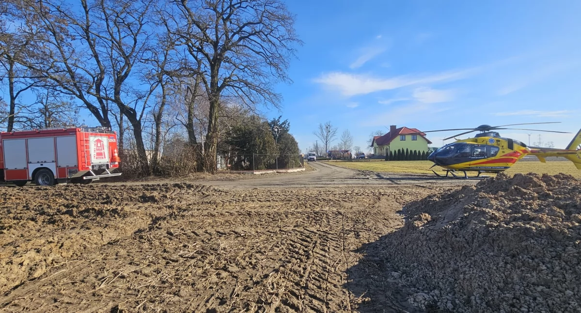Dramatyczne chwile w gospodarstwie. Zwierzę zaatakowało kobietę. LPR w akcji