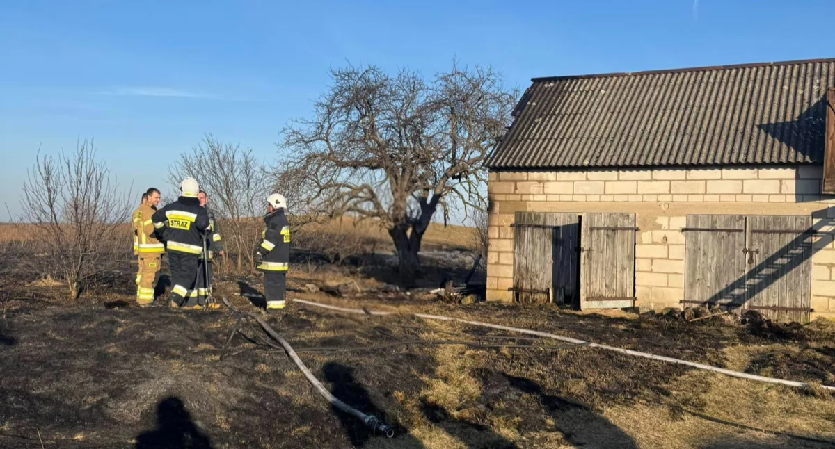Pożar w powiecie włocławskim. Palił się budynek gospodarczy