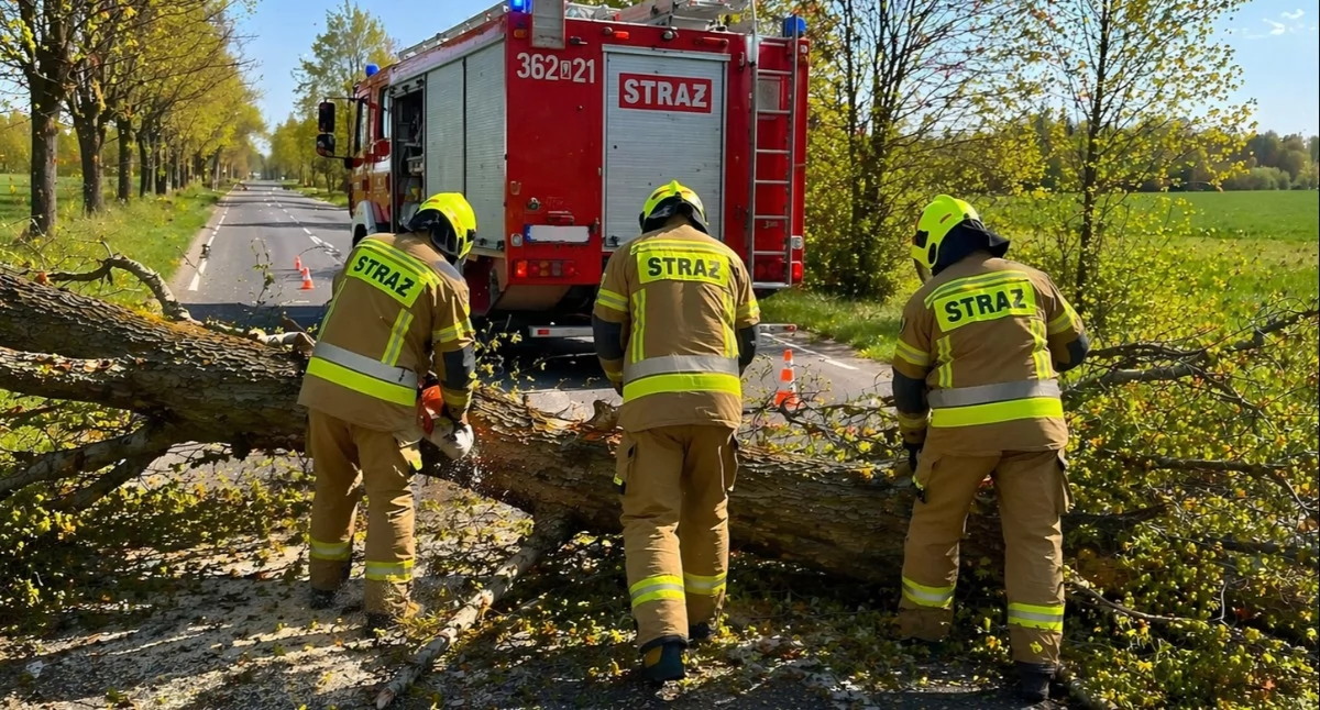 Alert dla Włocławka i okolic. Silny wiatr uderza w region