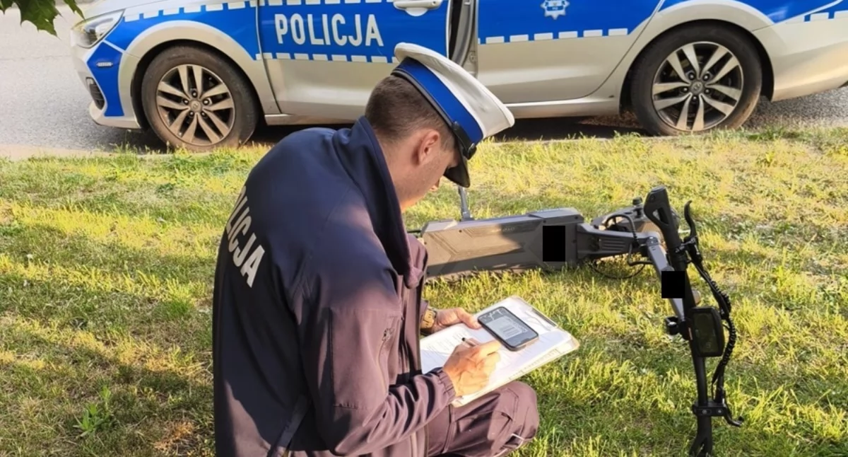 Za szybko jechał hulajnogą. 13-latek zakończył jazdę w szpitalu