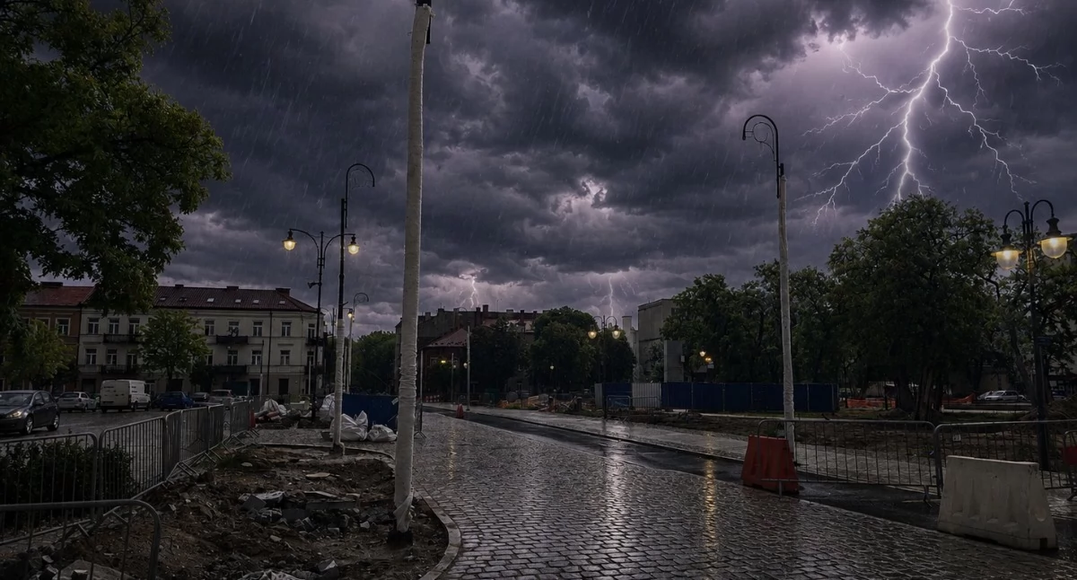Ostrzeżenie IMGW! Groźne burze z ulewami i silnym wiatrem nad Włocławkiem i okolicą